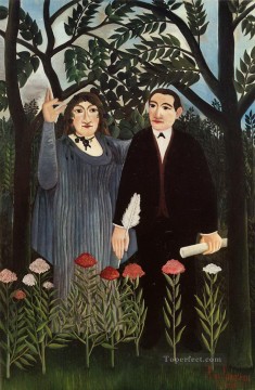詩人にインスピレーションを与えるミューズ 1909 1 アンリ・ルソー ポスト印象派 素朴原始主義 Oil Paintings